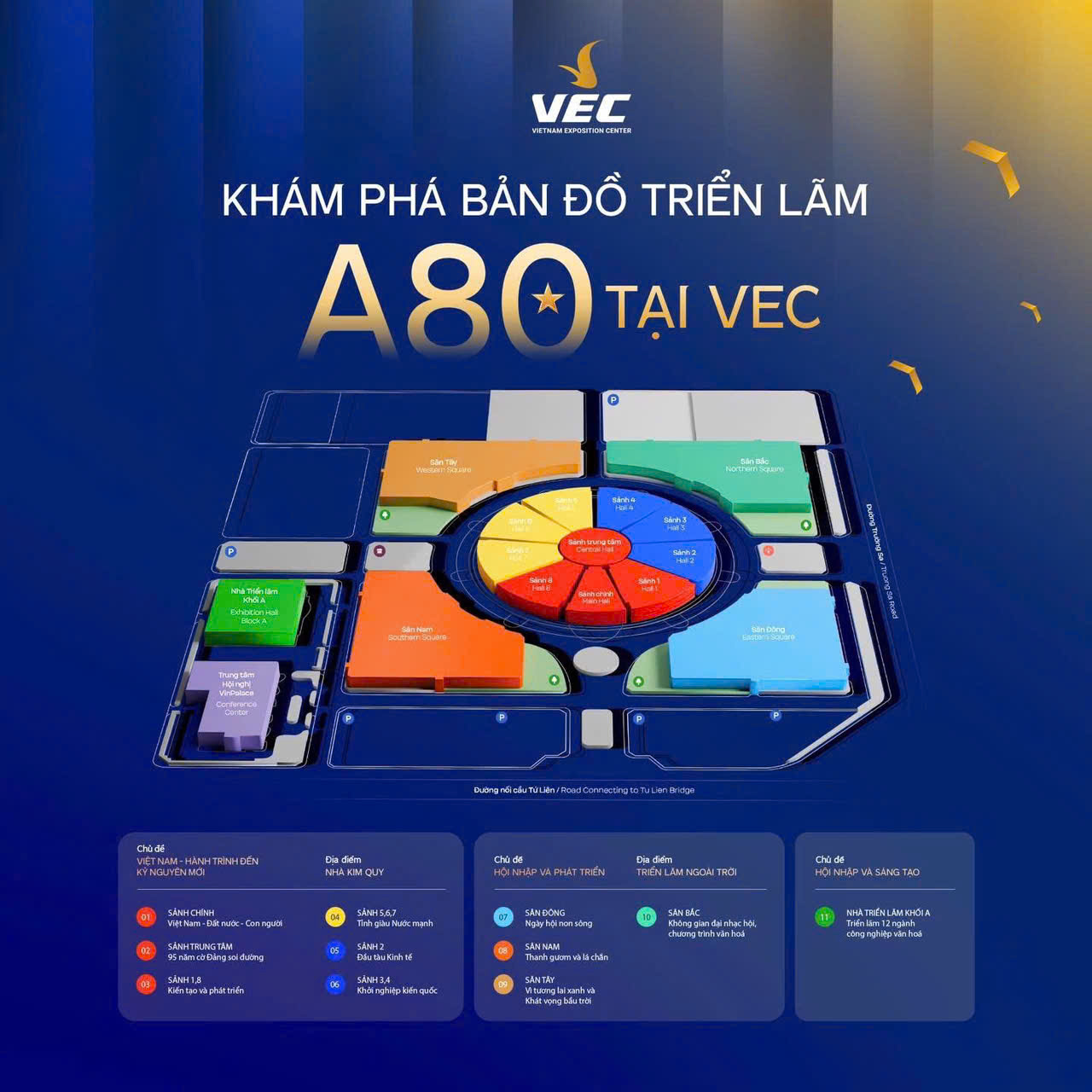 Triển lãm 80 năm Thành tựu Đất nước rộng tới 260.000 m2: Ai đi xem nằm lòng ngay bản đồ này