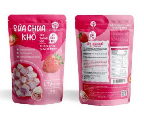 Sữa chua khô sấy thăng hoa vị dâu